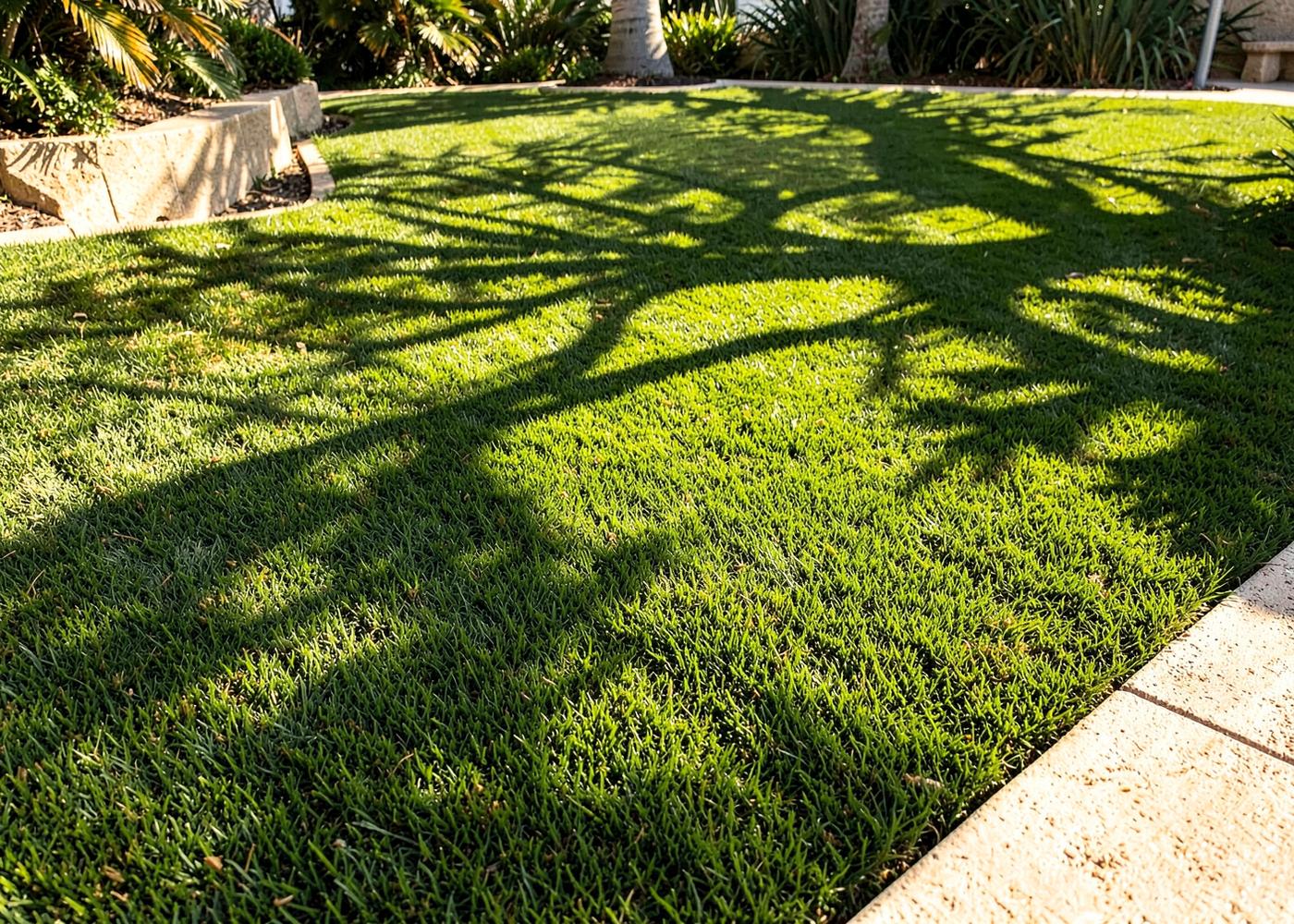 Natural grass lawn installation in San Diego